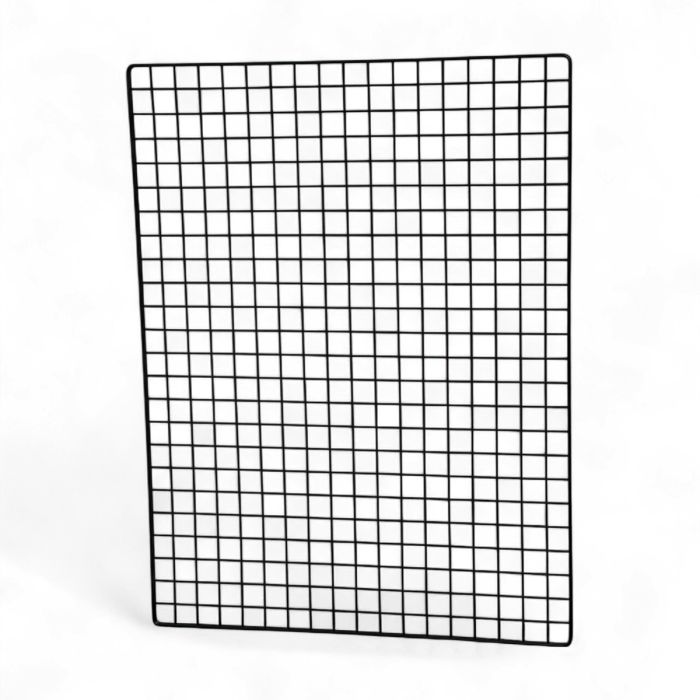 Netgrind með tvöföldum ramma, svört - 90 x H120 cm.