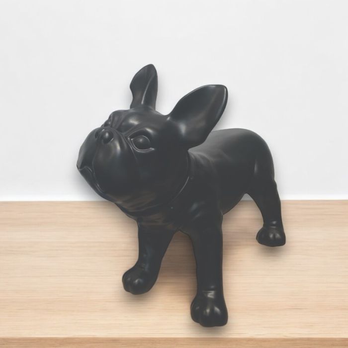 Fransk bulldog, Liva. Hundemannequin i sort