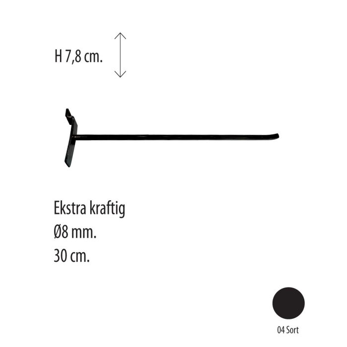 Varekrog t/panel  - 30 cm Ekstra kraftig