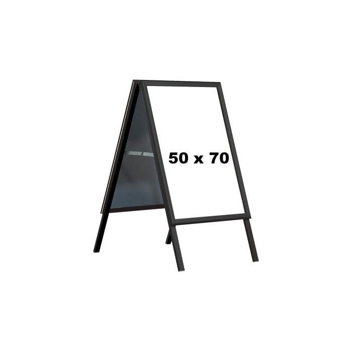 A-skilt - 50 x 70 cm. - Sort