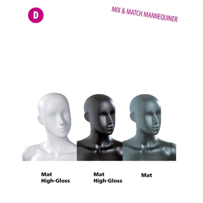 Abstrakt dame mannequinhoved