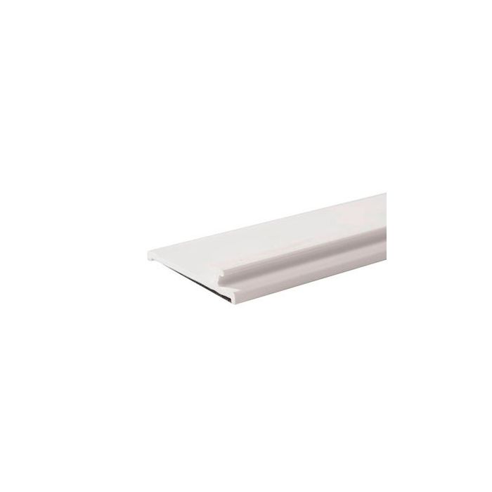 Vareskubber, forkant, hvid uden front. 1 mtr. Magnetskinne. 