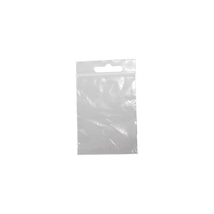 Lynlås plastpose m/ eurohul. 6 x H8 cm