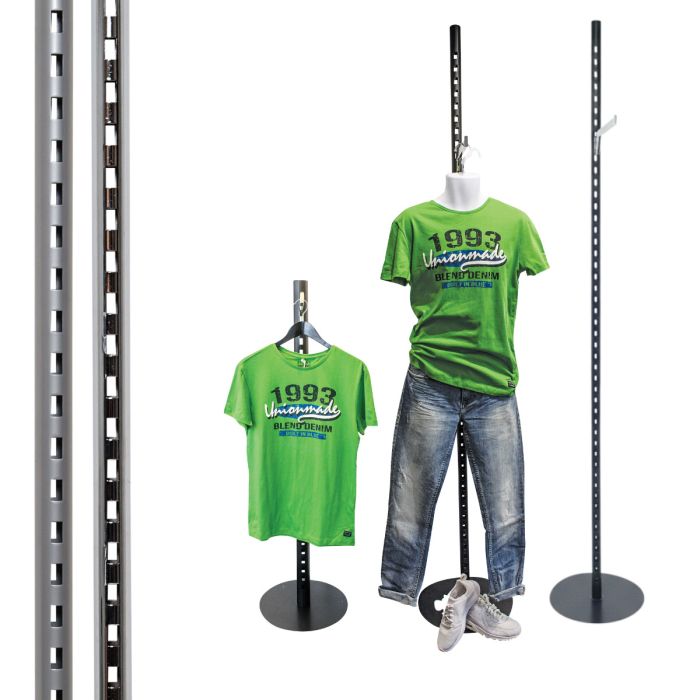 Vinduesdisplay til sæt. Metalstativ. Vælg højde og farve