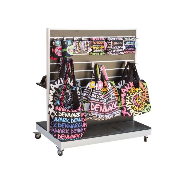 Gondol med rillepanel. Sort