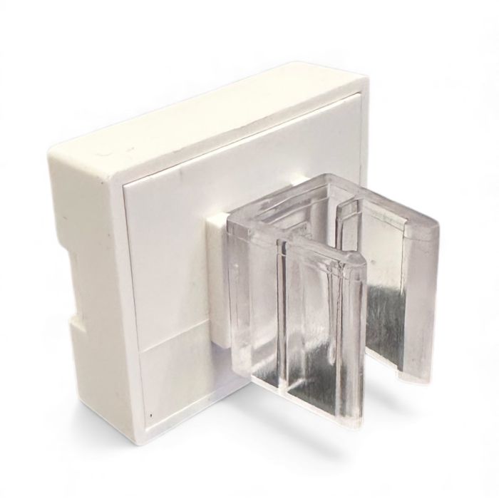 Segulklemma, lárétt, glær