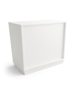 Rammaborð – breitt einingaborð, hvítt. B110