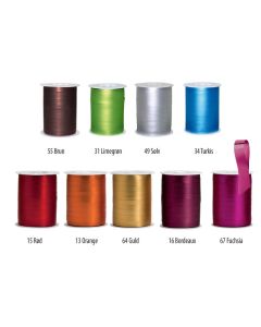 Gjafaborði mött málmáferð - 10 mm x 250 mtr.