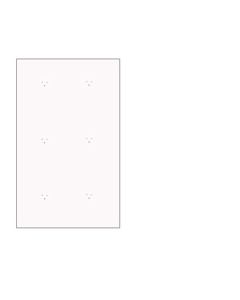 Veggplata, hvít 80 x 120 cm.