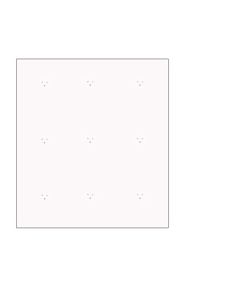 Veggplata, hvít 120 x 120 cm.