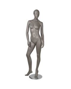 1400 dömugína - Grá, mött með höfuð, andlitsdrætti og mótað hár. Hæð 178 cm. Tískupalla staða
