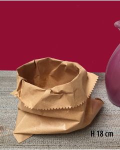 Brúnn bréfpoki - H 18 cm. / 0,5 kg - 1.000 stk.