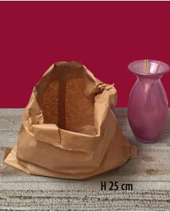 Brúnn bréfpoki - H 25 cm. / 2 kg. - 1.000 stk.