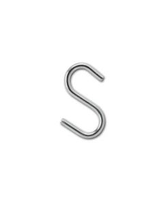 S-krókur- H 2,5 cm - 50 stk.