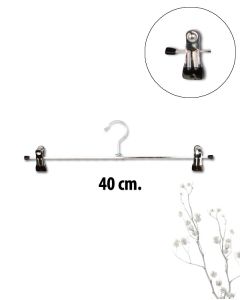 Málmklemmuherðatré - 40 cm