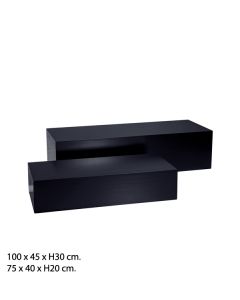 Pallar, sett með 2 stk. Svartir