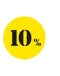 Límmiði - 10% - Ø50 cm.