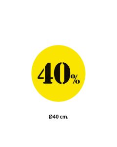 Límmiði - 40% - Ø40 cm.
