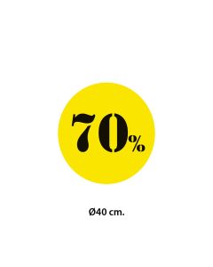 Límmiði - 70% - Ø40 cm.
