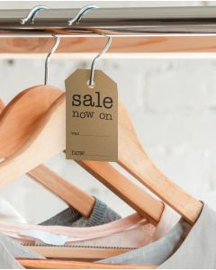 Manilla merkimiðar - Sale now on - H 7 cm.