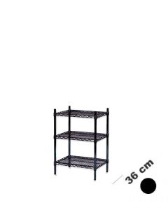 Hillukerfi - Svart (B 61 x D 36 x H 90 cm.)