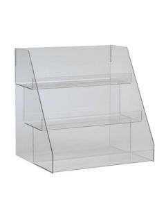 Merchandiser sýningarkassi, 3 hillur, akrýl