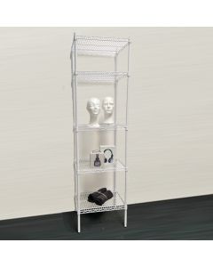 Hilla - TUBO (B 61 x D 46 x H 220 cm.) - Hvít glans