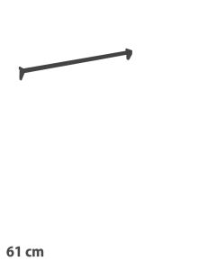 Slá 61,5 cm, svört