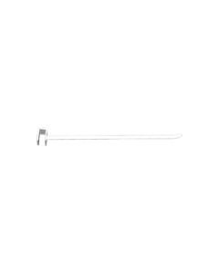 Krókar, til dekostang, hvid, 30 cm - ekstra kraftig