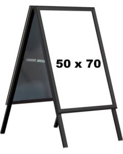 A-skilti - 50 x 70 cm. - Svart