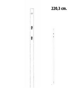 Stoð 220,3 cm.  f/ einhliða panilstand 247,5 cm, svört