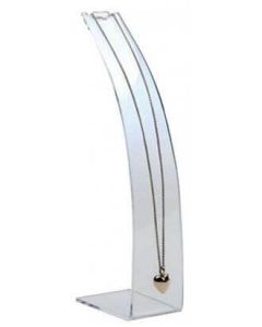 Standur fyrir hálsmen, Akrýl. H 27 cm. Glær