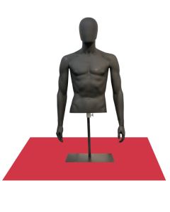 Herretorso til borddisplay - sort fodplade