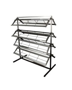 Skostativ - dobbeltsidet. Sort