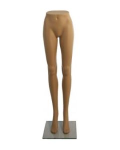 Gína fætur/ neðri hluti - dömu - Ljós húðlitur. Fótplata úr gleri H 111 cm