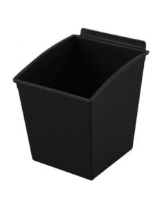 Plastkassi 14 x 17 x H:19,1 sm. Svart plast - fyrir raufapanil