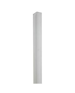 Hornlisti fyrir raufapanil. Mattur ljósgrár litur  30 x 30 x H 2400 mm