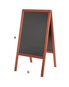 Samlokuskilti, með krítartöflu, gegnheil fura, 68,5 x 133 cm