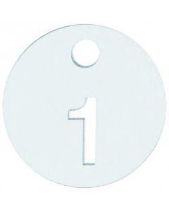 Númeraspjald nr. 1 - Ø10 cm