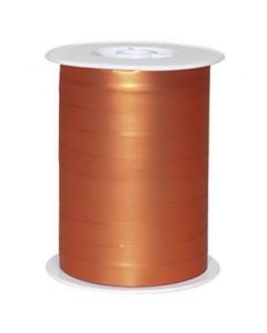 Gjafaborðar, mat metal orange, 10 mm, rulle med 250 m