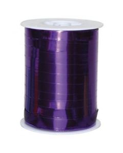 Gjafaborðar, metal lilla, 10 mm, rulle med 250 m