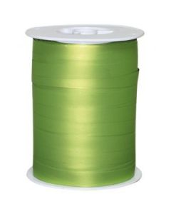 Gjafaborðar, mat metal limegrøn, 10 mm, rulle med 250 m