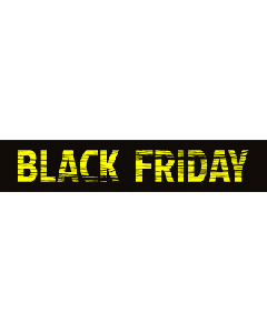 Black friday-skilti í glugga 130 x 25