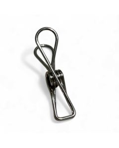 Málmklemmur, stál, H 5,7 cm. Pakki með 10 stk. Verð sýnt fyrir 1 stk.