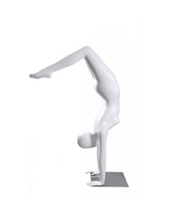 Dömugína - Yoga, fitness/yoga - hvít. Handstaða