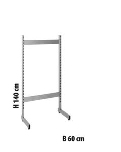 L-Sölustandur - H 147,5 x B 67 sm