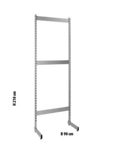 L-Sölustandur - H 217,5 x B 67 sm