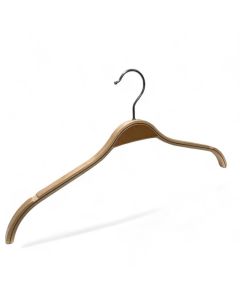Formbeygð viðarherðatré, náttúrulitur, 42 cm