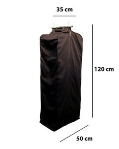Fatapoki m/ferðatöskulokun. L: 120 cm, svartur