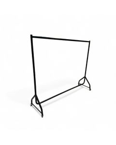 Vareprøve - Maxi, konfektionsstativ, med 4 stk. hjul, sort, B183 x H152 cm.

